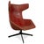 Moroso Set of Take a Line for a Walk 389 Lounge Chair and Ottoman in Red Leather by Alfredo Häberli for Moroso For Sale - Image 4 of 17