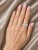 Traditional Late 20th Century 14K White Gold Diamond Eternity Infinity Wedding Band Ring Estate, Size 7 For Sale - Image 3 of 3