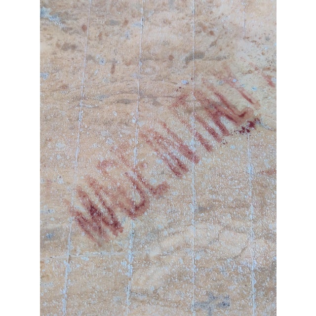 Vintage Italian Postmodern Solid Travertine End Tables - A Pair For Sale - Image 10 of 12