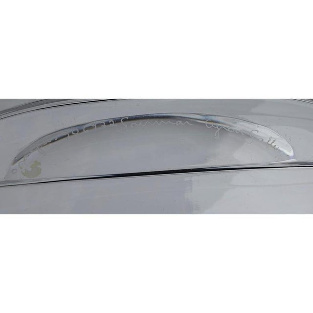 Large Exhibition Crystal Bowl by Gunnar Cyrén, Sweden, 1986 For Sale - Image 10 of 11