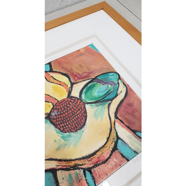 Late 20th Century Ingrid Caras (American, 20th C.) "Modern Glassworks No. 2" Original Monotype 20th C. For Sale - Image 5 of 11