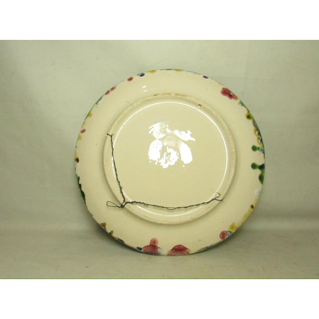 Vintage Portuguese Majolica Lobster Wall Plate For Sale - Image 15 of 18