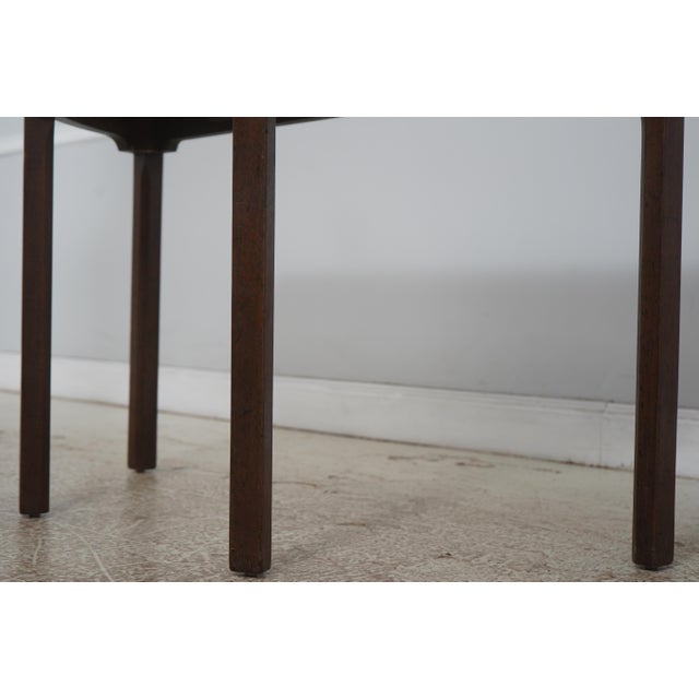 Kittinger Colonial Williamsburg Cw-34 Mahogany Demilune Table For Sale - Image 9 of 13