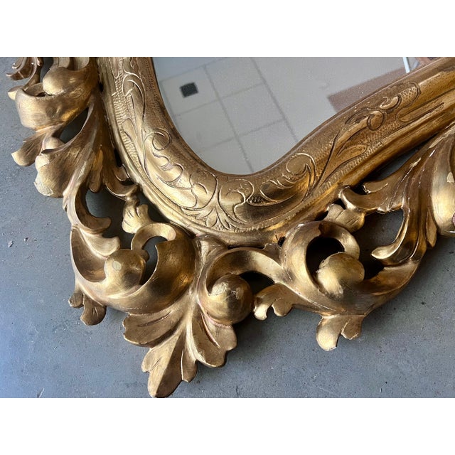 Early 20th French Empire Period Carved Gilt Wood Mirror For Sale - Image 18 of 18