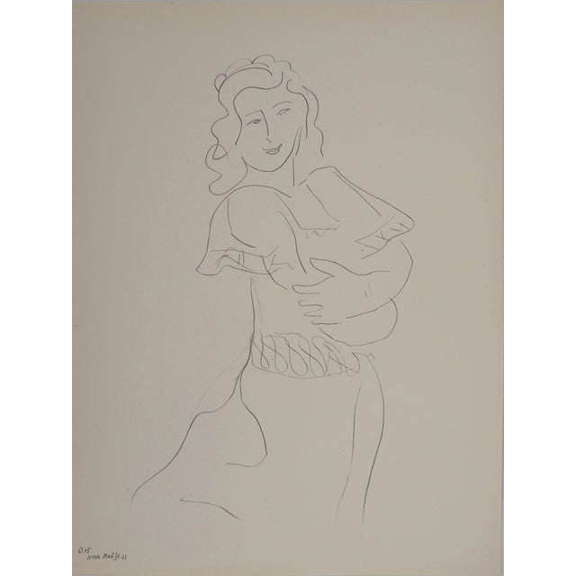Henri Matisse, La muse en tenue de mariage, Lithograph For Sale
