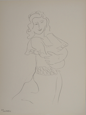 Henri Matisse, La muse en tenue de mariage, Lithograph