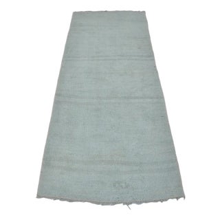 Handmade Hemp Runner Rug, 1960s For Sale