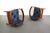 Mid-Century Modern Jorgen Baekmark Spindle Barrel Chair Set of Two in Teak and Rich Blue For Sale - Image 3 of 8