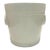 Large 1970s Italian White Ceramic Ring Handle Cachepot Planter For Sale