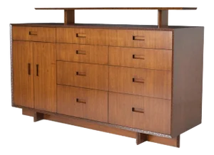 Taliesin Mahogany Credenza by Frank Lloyd Wright
