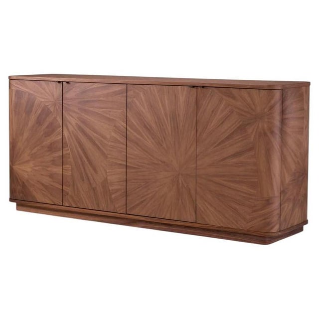Dresser in Light Walnut Veneer with Decorative Inlay For Sale - Image 10 of 10