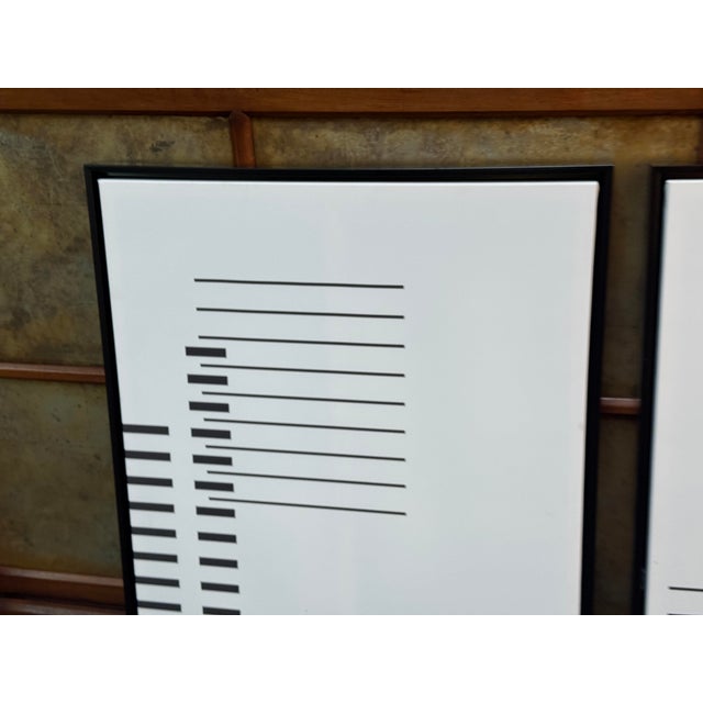 White Calligaris Prints in the Style of Josef Alber, Pair For Sale - Image 8 of 12