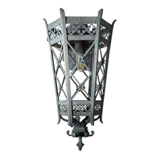 Single Vintage Brass Wall Sconce For Sale