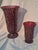 Ruby Red Vintage Pair of Mosaic Vases - A Pair For Sale - Image 8 of 11