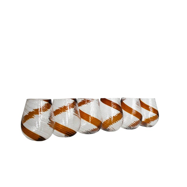 Italian Whiskey Drinking Glasses by Maryana Iskra, Set of 6 For Sale