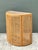 Vintage Wood and Cane Demilune Console Table For Sale In West Palm - Image 6 of 12