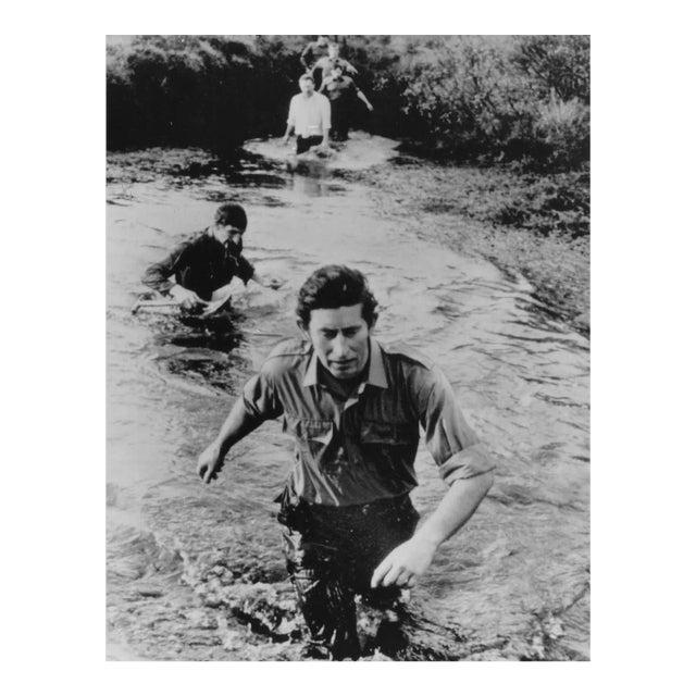 1975 Prince Charles Military Training Black and White Photograph For Sale