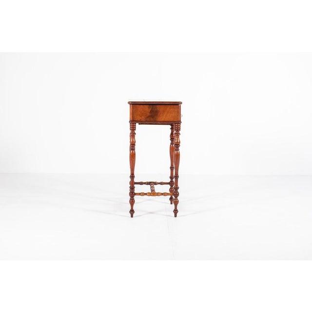 Antique Dutch Sewing Table in Mahogany, 1880s For Sale - Image 4 of 12
