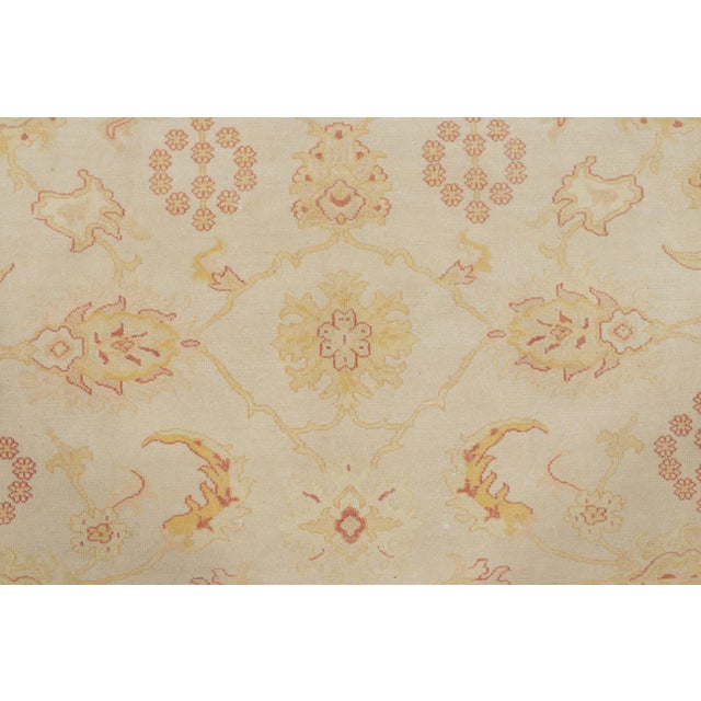 Textile Rug & Kilim’s Contemporary Sultanabad Style Rug in Beige & Pink With Floral Patterns For Sale - Image 7 of 7