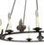 18c Style Spanish Colonial Wrought Iron 8 Lite Chandelier by Randy Esada Designs.