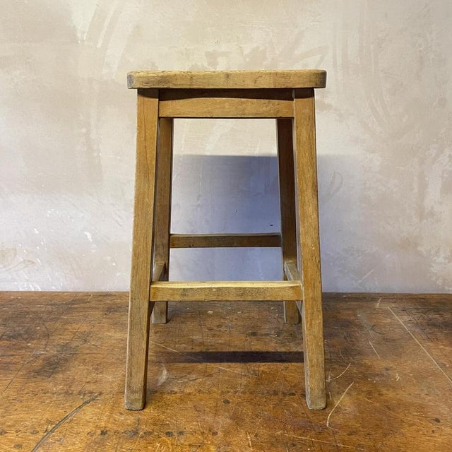 Wood Wooden Lab Bar Stool For Sale - Image 7 of 8