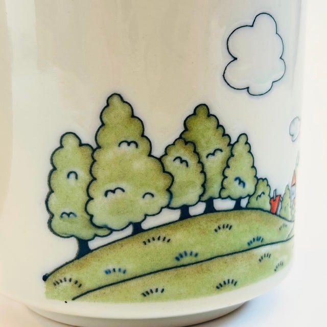 Ceramic Vintage Hot Air Balloon Mug For Sale - Image 7 of 10