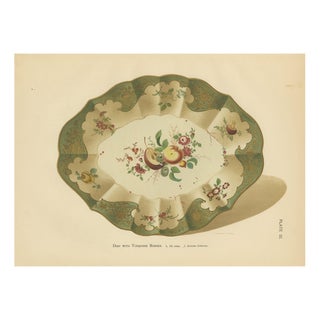 J. H. Thorpe, Worcester Porcelain Dish, 1910, Chromolithograph on Paper For Sale