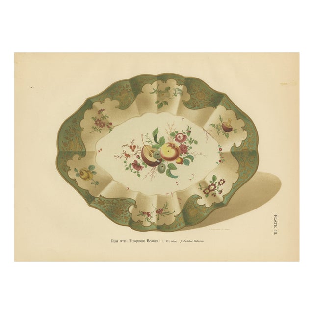 J. H. Thorpe, Worcester Porcelain Dish, 1910, Chromolithograph on Paper For Sale