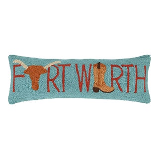 Fort Worth with Boot Hook Pillow, 8" x 24" For Sale