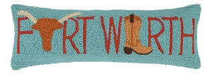 Fort Worth with Boot Hook Pillow, 8" x 24"