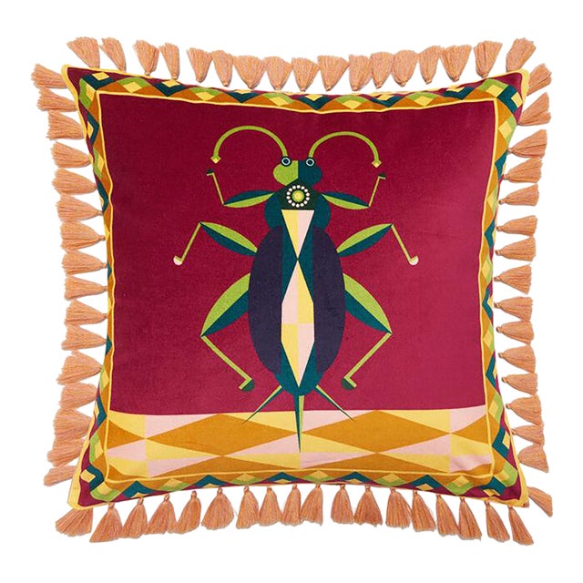 Cricket in Cotton Spirit Animal Cushion For Sale