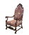 Renaissance Renaissance Style Unicorn and Lion Head Hall Throne Chair Circa 1900 For Sale - Image 3 of 9