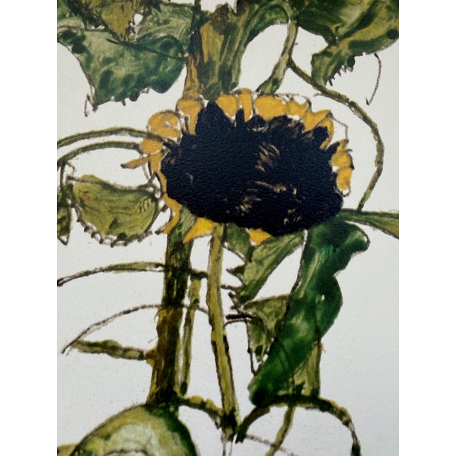 Beige Egon Schiele, Sunflowers, 1917, Print For Sale - Image 8 of 12