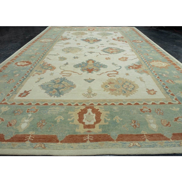Turkish Oushak Rug 13'7" x 20'8" #18525 Explore a curated collection of hallway runners, wool rugs, and handmade...