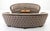 Authenticated directly through Ceppi S.r.l. of Meda, Italy, this exceptional pair of Art. 3309 curved serpentine sofas...