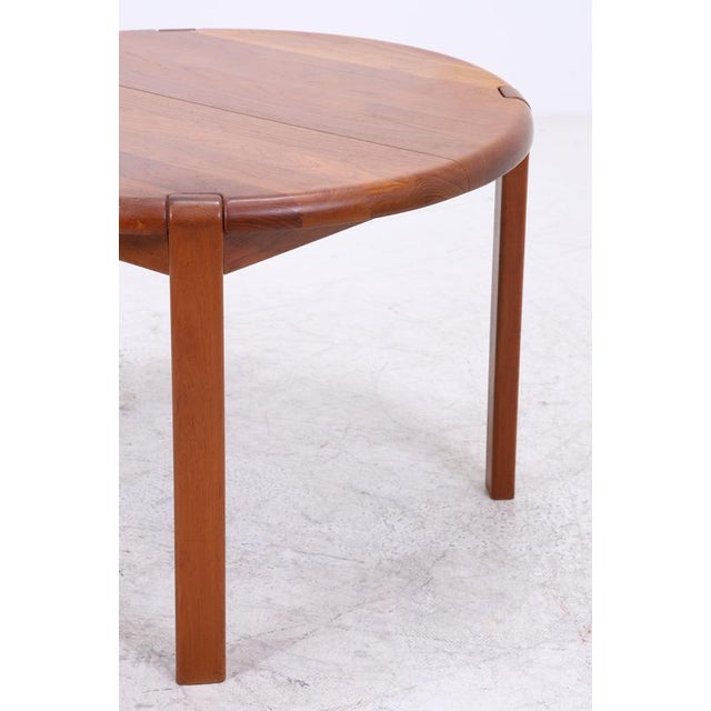 Brown Mid-Century Danish Teak Dining Table by Niels Bach For Sale - Image 8 of 13