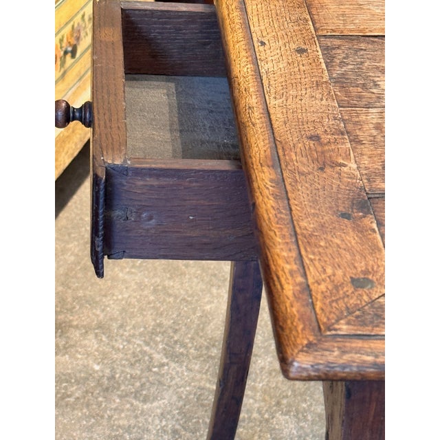 19th Century French Oak Side Table For Sale - Image 4 of 11