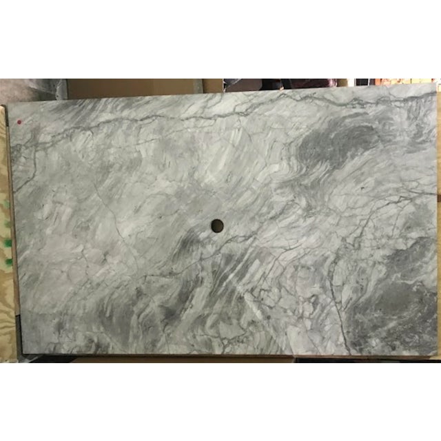 Custom Carrera Marble Island or Counter Top For Sale - Image 9 of 11