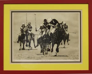 "Drive to Goal" Etching