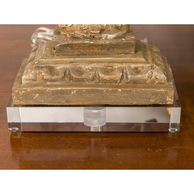 19th Century Italian Silver Leaf Fragments Made into Wired Table Lamps - a Pair For Sale - Image 9 of 9