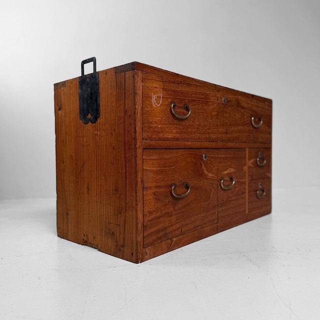 Japanese Kimono Tansu Chest of Drawers, 1920s For Sale - Image 6 of 13