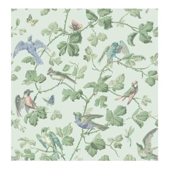 Cole & Son Winter Birds Wallpaper Roll Duck Egg Chairish