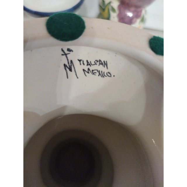 Ceramic Vintage Ceramic Colorful Fruit Twisted Italian Style Pillar Candle Holders- Set 3 For Sale - Image 7 of 8