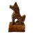 Antique Chinese Imperial Glazed Ceramic Roof Tile – Heavenly Horse (Tianma) For Sale