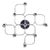 Chrome Ceiling Light by Sciolari for Leola, 1970s For Sale