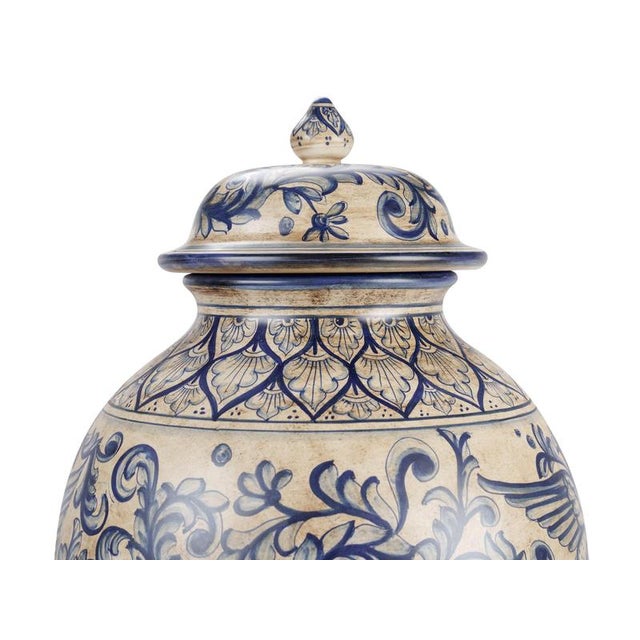 Blue Peacock Heritage Vase by deBlona For Sale - Image 6 of 16