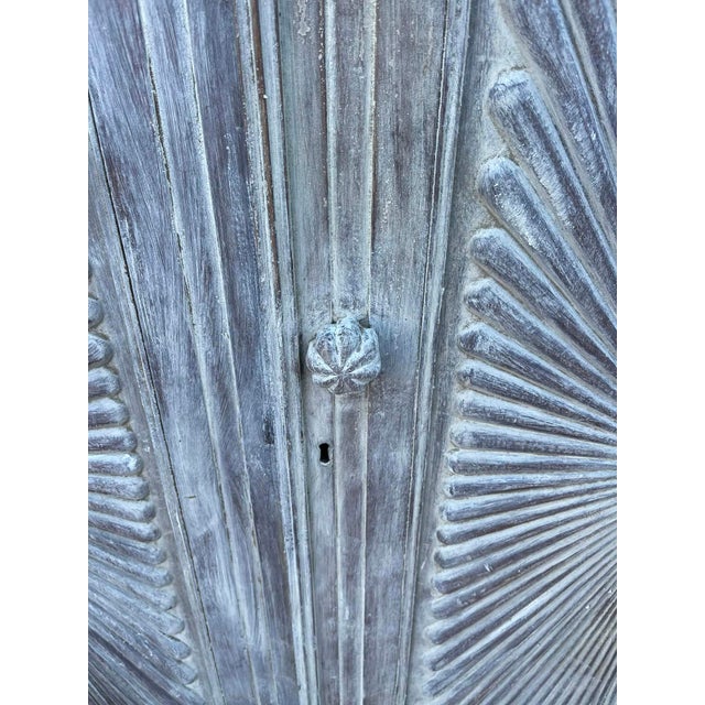 Anglo-Indian Solid Teakwood Press Armoire Wardrobe Cupboard, Mid 19th Century For Sale - Image 11 of 16