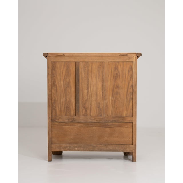 Oak Brutalist Buffet, Antique, France, Circa 1970 For Sale - Image 13 of 14