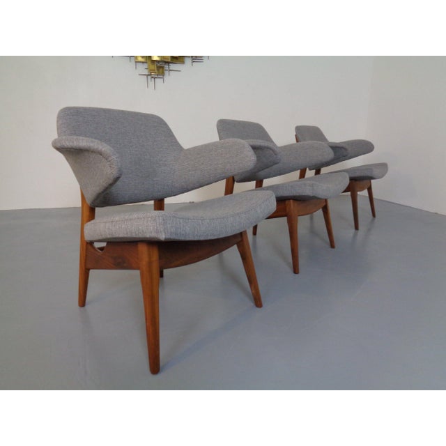 Mid-Century Modern Dutch Walnut Armchair by Louis Van Teeffelen for Wébé, 1960s For Sale - Image 3 of 11