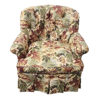 Vintage Thomasville Attributed Palm Beach Style Armchair For Sale
